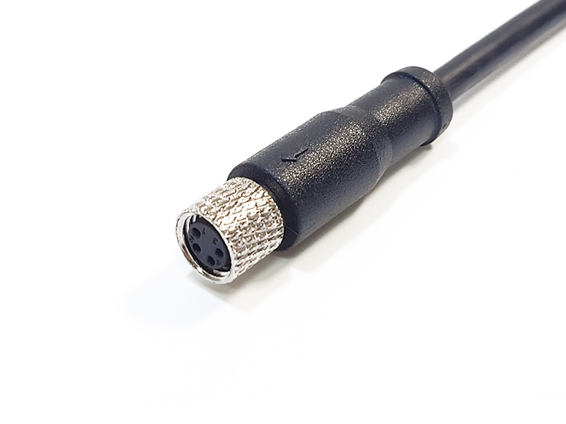 SENSOR CONNECTOR M8 SOCKET 4POS FEMALE CABLE ASSEMBLY IP67 WATERPROOF