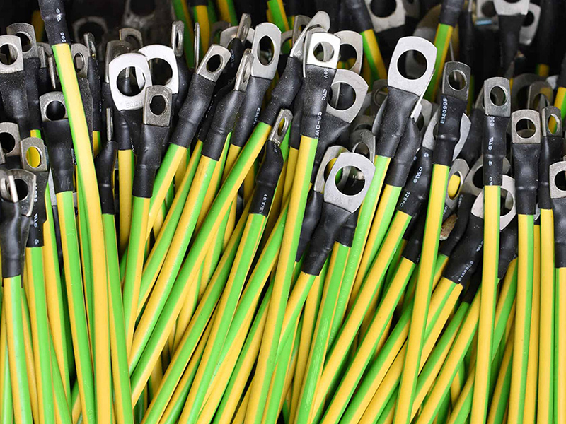 YELLOW/GREEN GROUNDING TERMINAL CABLE CUSTOMIZED - YAMETER MANUFACTURER